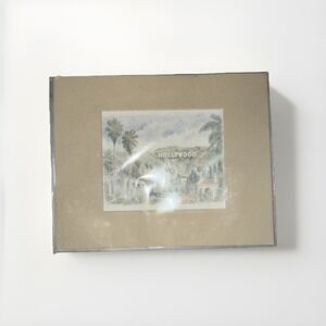 5x7 Watercolor Hollywood Sign Art Print